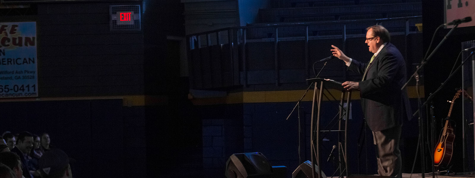 Todd Starnes speaking at Chapel