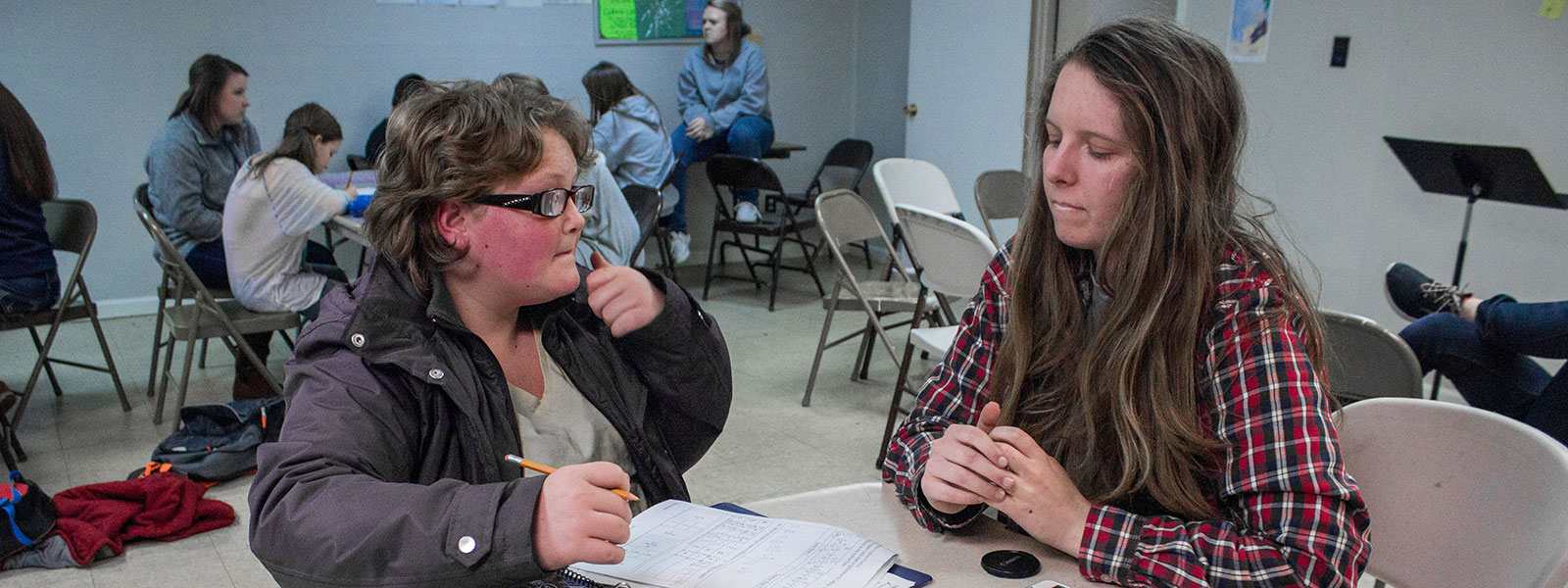 blake tutors a young girl