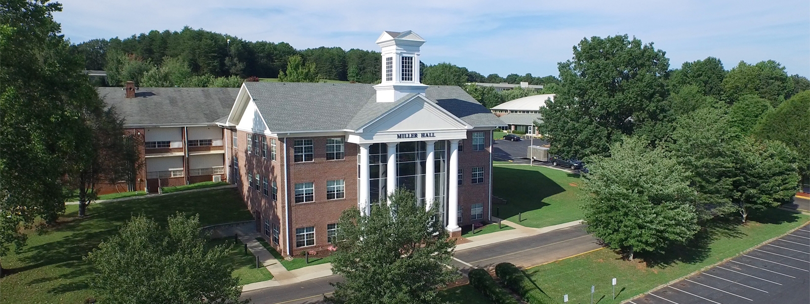 Aerial view of Miller Hall