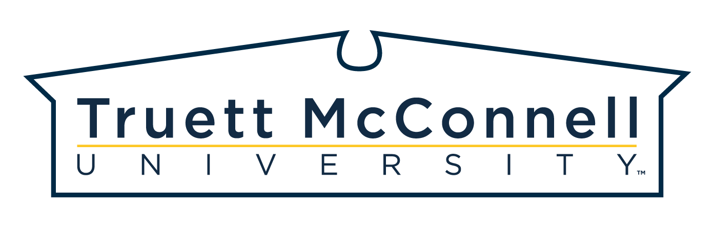 Truett McConnell University word mark in a container - unacceptable use example
