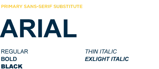 Examples of Arial Font