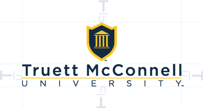 TMU logo with padding guidelines