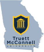 Example of TMU word mark - emblem lockup in a container